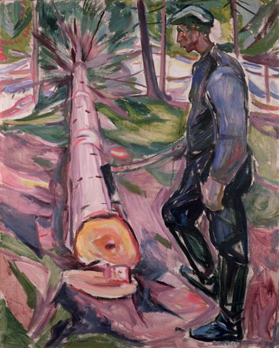 The Woodcutter by Edvard Munch
